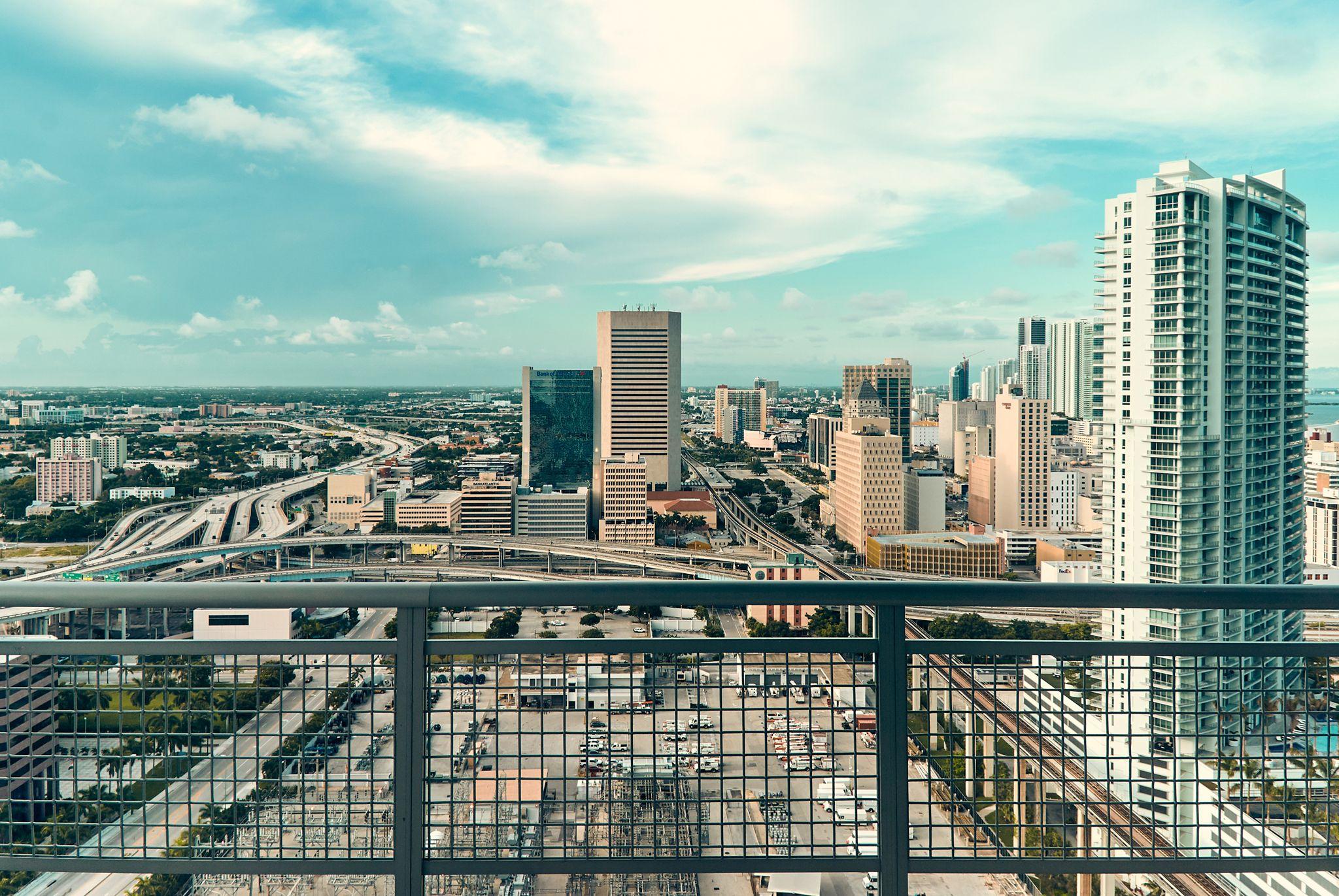 Downtown Austin skyline seen from the air — Aerial & drone photography, Austin Downtown Austin skyline seen from the air